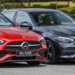 完整对比图集: W206 Mercedes-Benz C 200 Avantgarde vs C 300 AMG Line 进口版新车实拍, 售价28.8万与33万