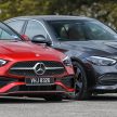 完整对比图集: W206 Mercedes-Benz C 200 Avantgarde vs C 300 AMG Line 进口版新车实拍, 售价28.8万与33万