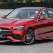 完整对比图集: W206 Mercedes-Benz C 200 Avantgarde vs C 300 AMG Line 进口版新车实拍, 售价28.8万与33万