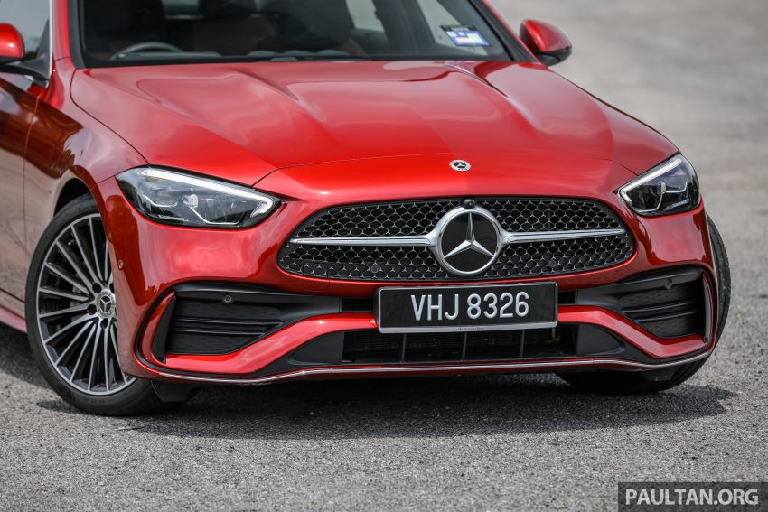 完整对比图集: W206 Mercedes-Benz C 200 Avantgarde vs C 300 AMG Line 进口版新车实拍, 售价28.8万与33万 179081