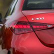 完整对比图集: W206 Mercedes-Benz C 200 Avantgarde vs C 300 AMG Line 进口版新车实拍, 售价28.8万与33万