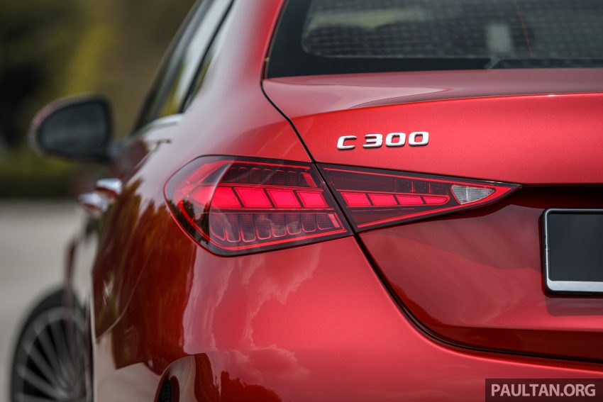完整对比图集: W206 Mercedes-Benz C 200 Avantgarde vs C 300 AMG Line 进口版新车实拍, 售价28.8万与33万 179096