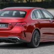 完整对比图集: W206 Mercedes-Benz C 200 Avantgarde vs C 300 AMG Line 进口版新车实拍, 售价28.8万与33万