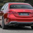 完整对比图集: W206 Mercedes-Benz C 200 Avantgarde vs C 300 AMG Line 进口版新车实拍, 售价28.8万与33万