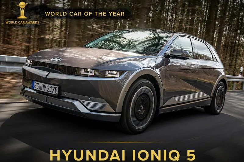 摘三料冠军一战成名！Hyundai Ioniq 5 叱咤 2022 世界年度风云车奖台，荣膺年度大奖、最佳电动车、最佳设计殊荣