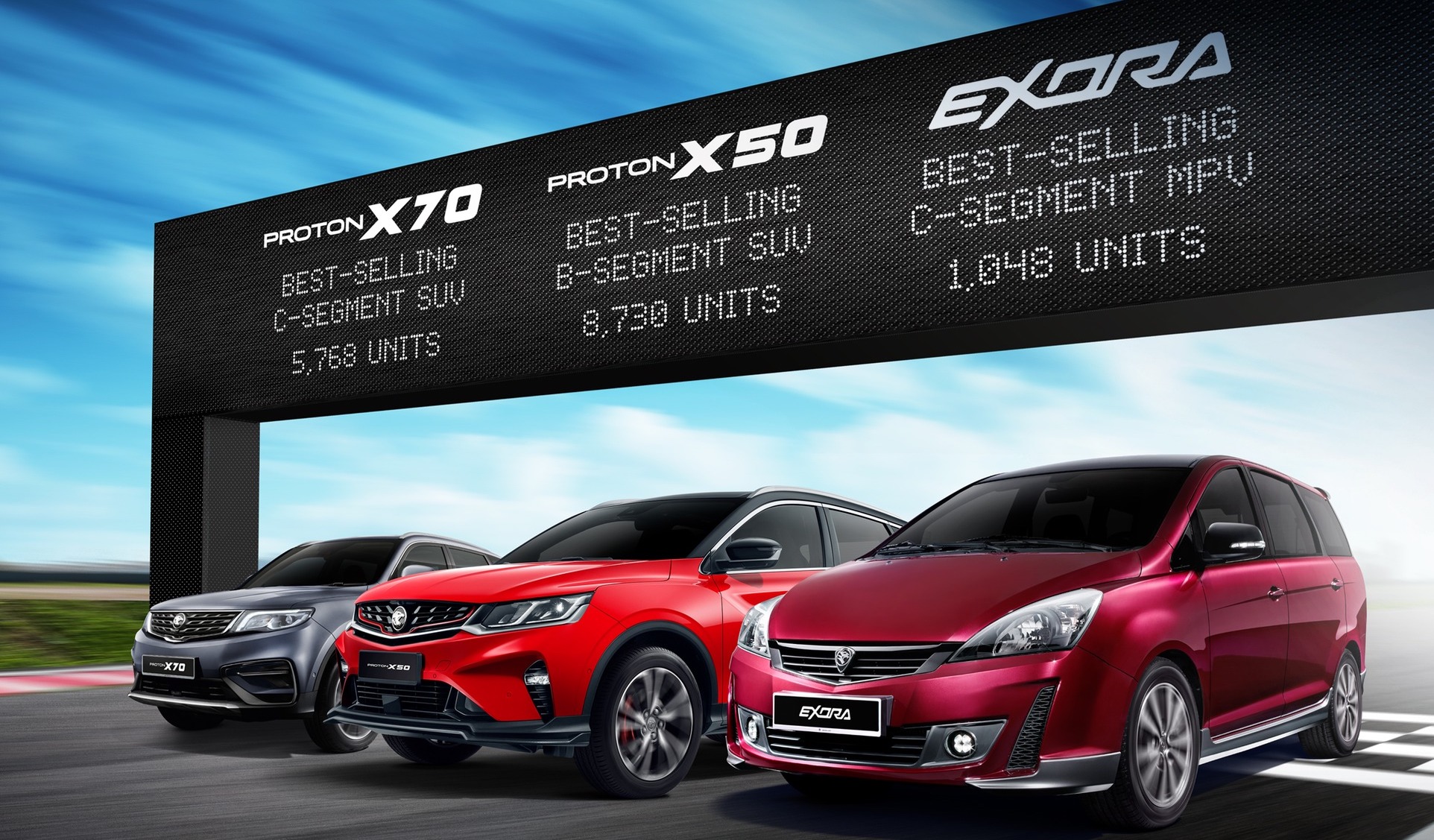 今年首4个月 Proton X50、X70、Exora 各在细分市场领跑