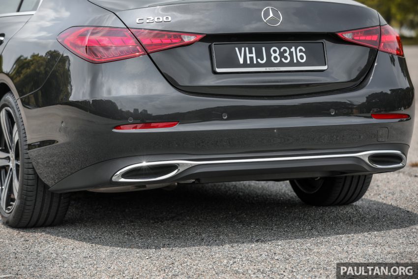 试驾集评: W206 Mercedes-Benz C 200 Avantgarde vs C 300 AMG Line, 配备, 动力和操控全面对比与导购心得 183269