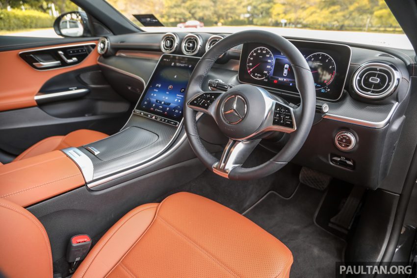 试驾集评: W206 Mercedes-Benz C 200 Avantgarde vs C 300 AMG Line, 配备, 动力和操控全面对比与导购心得 183272