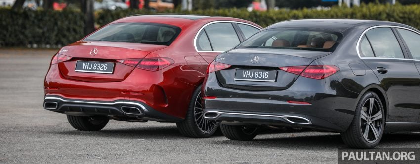 试驾集评: W206 Mercedes-Benz C 200 Avantgarde vs C 300 AMG Line, 配备, 动力和操控全面对比与导购心得 183233