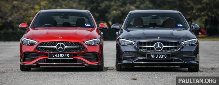 试驾集评: W206 Mercedes-Benz C 200 Avantgarde vs C 300 AMG Line, 配备, 动力和操控全面对比与导购心得 183224