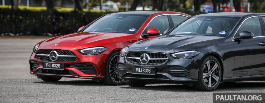 试驾集评: W206 Mercedes-Benz C 200 Avantgarde vs C 300 AMG Line, 配备, 动力和操控全面对比与导购心得 183229
