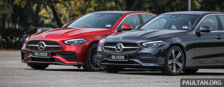 试驾集评: W206 Mercedes-Benz C 200 Avantgarde vs C 300 AMG Line, 配备, 动力和操控全面对比与导购心得 183230