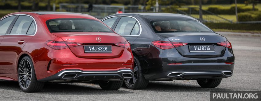 试驾集评: W206 Mercedes-Benz C 200 Avantgarde vs C 300 AMG Line, 配备, 动力和操控全面对比与导购心得 183231