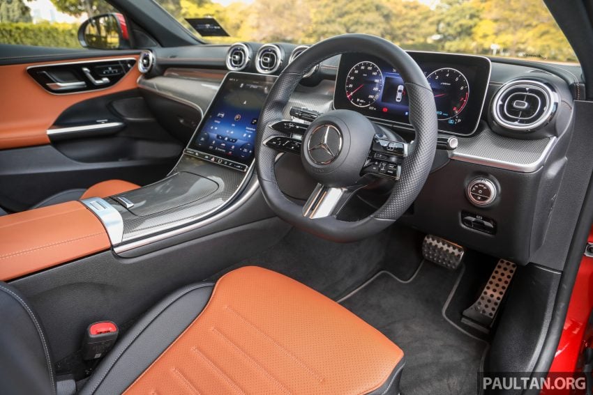 试驾集评: W206 Mercedes-Benz C 200 Avantgarde vs C 300 AMG Line, 配备, 动力和操控全面对比与导购心得 183395