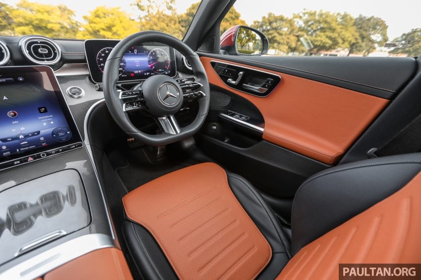 试驾集评: W206 Mercedes-Benz C 200 Avantgarde vs C 300 AMG Line, 配备, 动力和操控全面对比与导购心得 183459