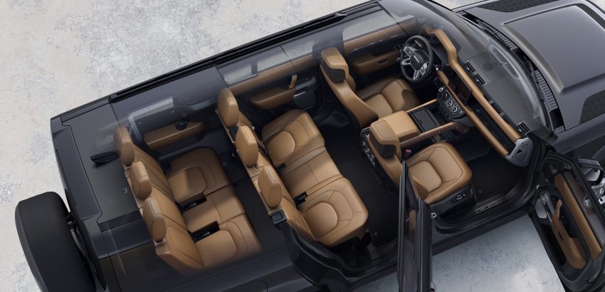2023 Land Rover Defender 130 首发, 八座版本车身更长 182647