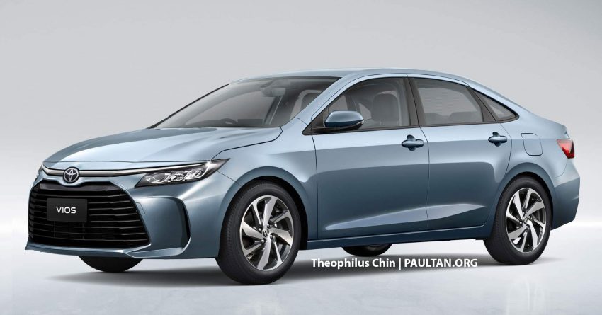 以 Corolla 造型绘制渲染图，新一代 Toyota Vios 长这样？ 184203