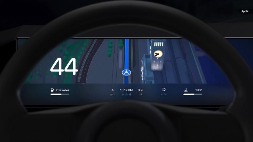 苹果发布全新版本 Apple CarPlay , 支持多个荧幕同时联动 183698