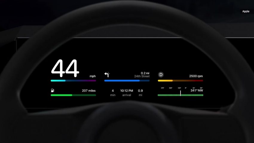 苹果发布全新版本 Apple CarPlay , 支持多个荧幕同时联动 183693