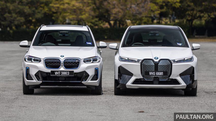 对比实拍: BMW iX3 M Sport Impressive 与 iX xDrive40 Sport, 两款 BMW 当家纯电SUV的差异, 价格33.4与41.5万 185330