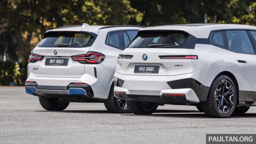 对比实拍: BMW iX3 M Sport Impressive 与 iX xDrive40 Sport, 两款 BMW 当家纯电SUV的差异, 价格33.4与41.5万 185341