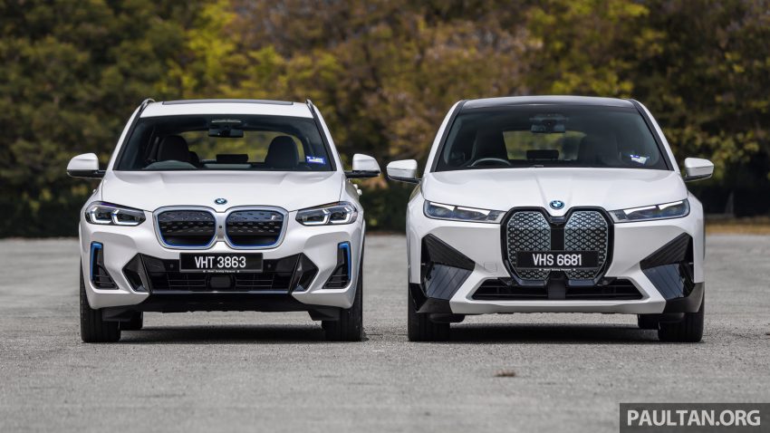 对比实拍: BMW iX3 M Sport Impressive 与 iX xDrive40 Sport, 两款 BMW 当家纯电SUV的差异, 价格33.4与41.5万 185331