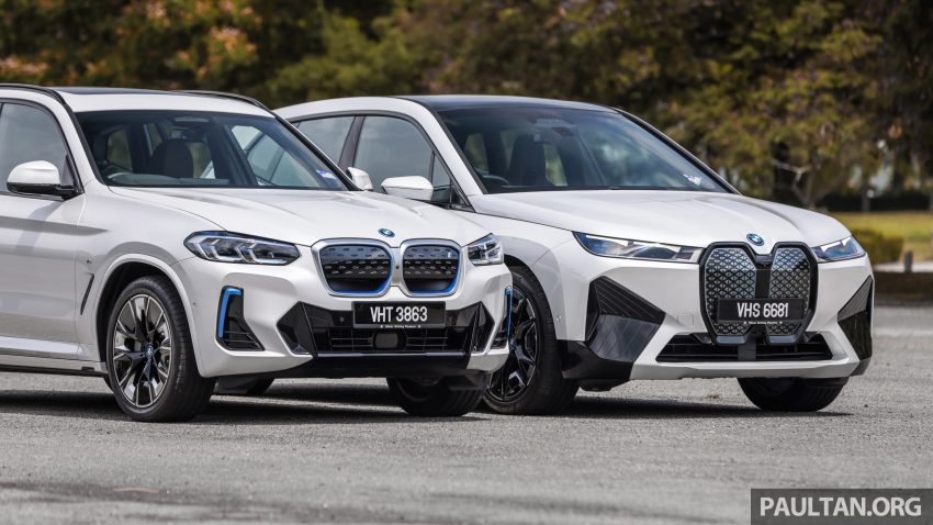 对比实拍: BMW iX3 M Sport Impressive 与 iX xDrive40 Sport, 两款 BMW 当家纯电SUV的差异, 价格33.4与41.5万 185335