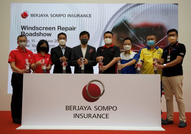 鼓励修复而非更换, Berjaya Sompo: 车挡风玻璃难以分解