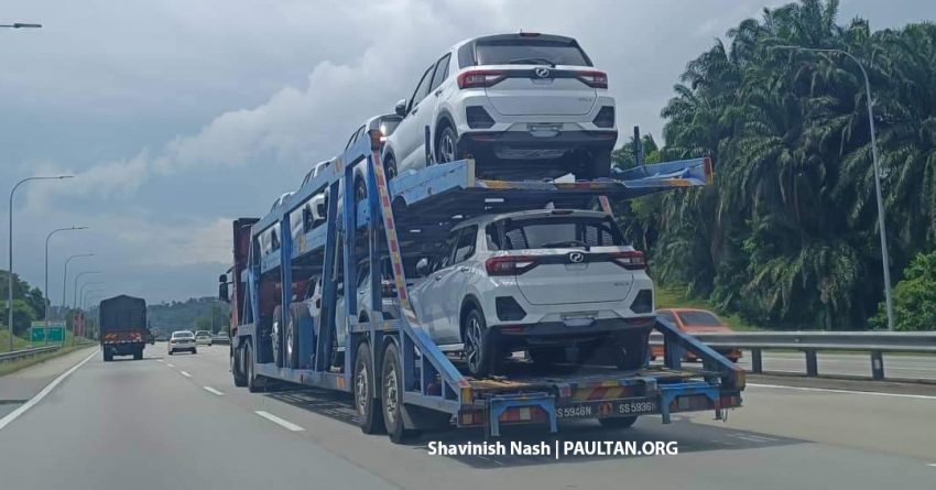 发布在即？Perodua Ativa Hybrid 现身载运罗里送往某处 189421