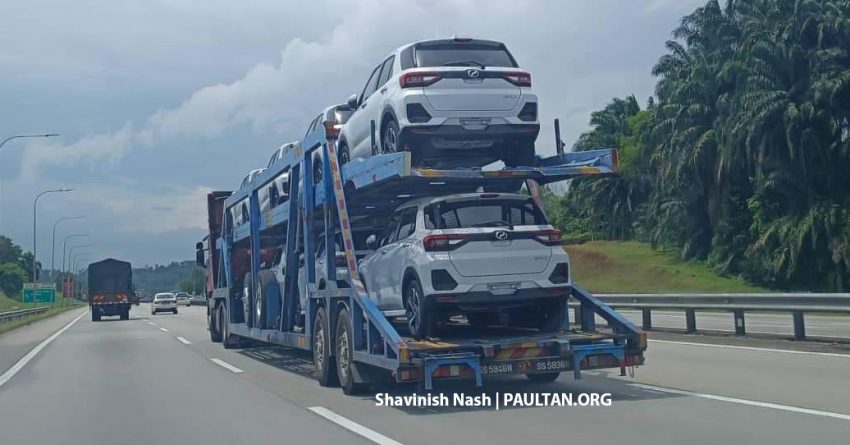 发布在即？Perodua Ativa Hybrid 现身载运罗里送往某处 189426