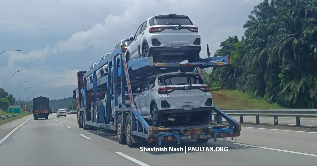 发布在即？Perodua Ativa Hybrid 现身载运罗里送往某处
