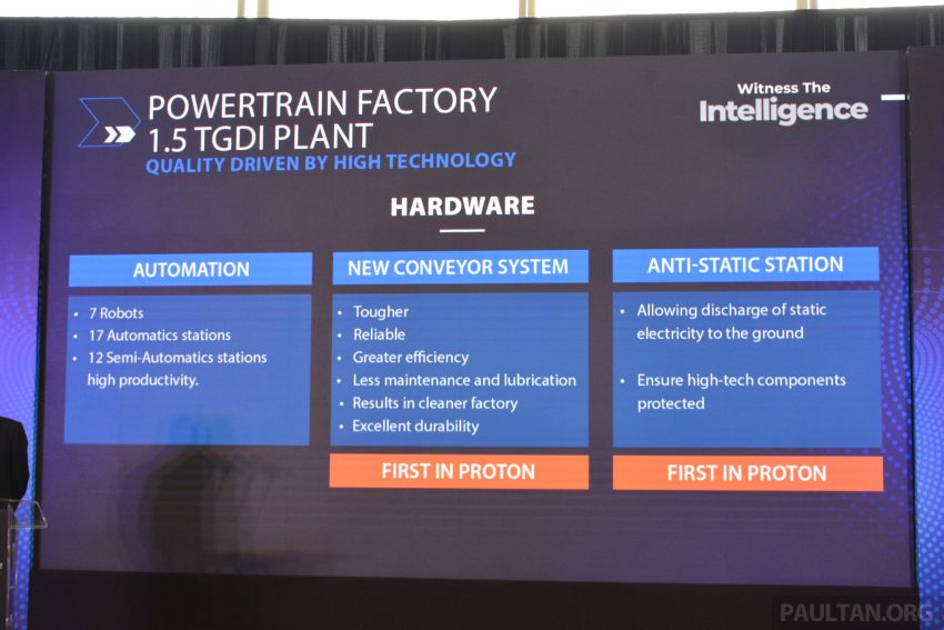 Proton 1.5 TGDi 引擎生产线, 高自动化作业, 30%本地零件 186665