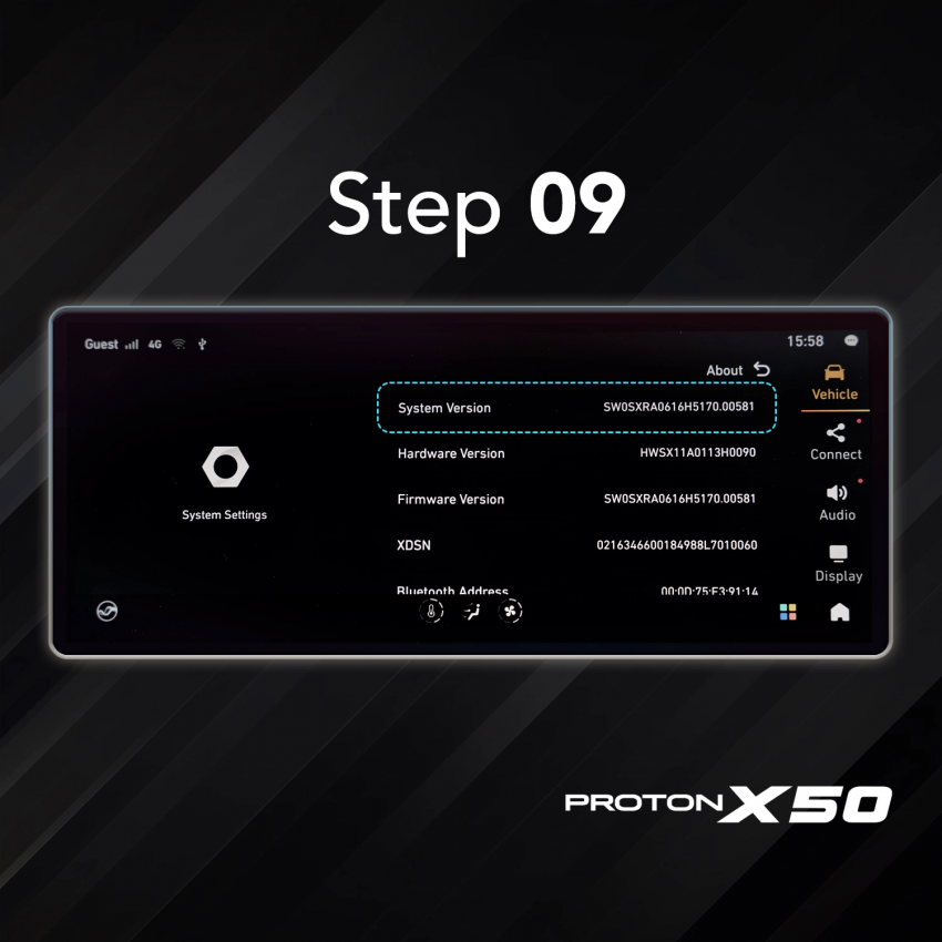 由 ACO Tech 研发的 ATLAS OS 车载作业系统现已开放予 Proton X50！如何通过 OTA 线上更新？这里有详细教学！ 189232