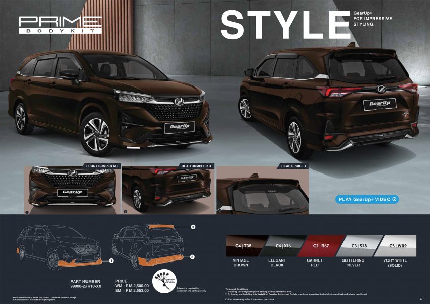 2022 Perodua Alza GearUp 套件详解, 车身套件售RM2.5k 188376
