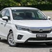 新车对比图集: Honda City 1.5 V vs City Hatchback 1.5 RS e:HEV, 传统四门对比五门掀背, Hybrid对比传统引擎