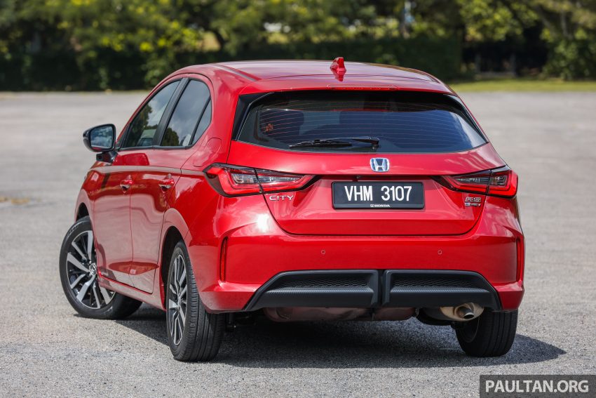新车对比图集: Honda City 1.5 V vs City Hatchback 1.5 RS e:HEV, 传统四门对比五门掀背, Hybrid对比传统引擎 190071