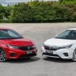 新车对比图集: Honda City 1.5 V vs City Hatchback 1.5 RS e:HEV, 传统四门对比五门掀背, Hybrid对比传统引擎