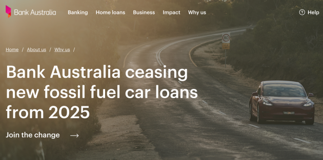 主动提出禁止燃油车, 澳洲银行宣布2025不再提供贷款