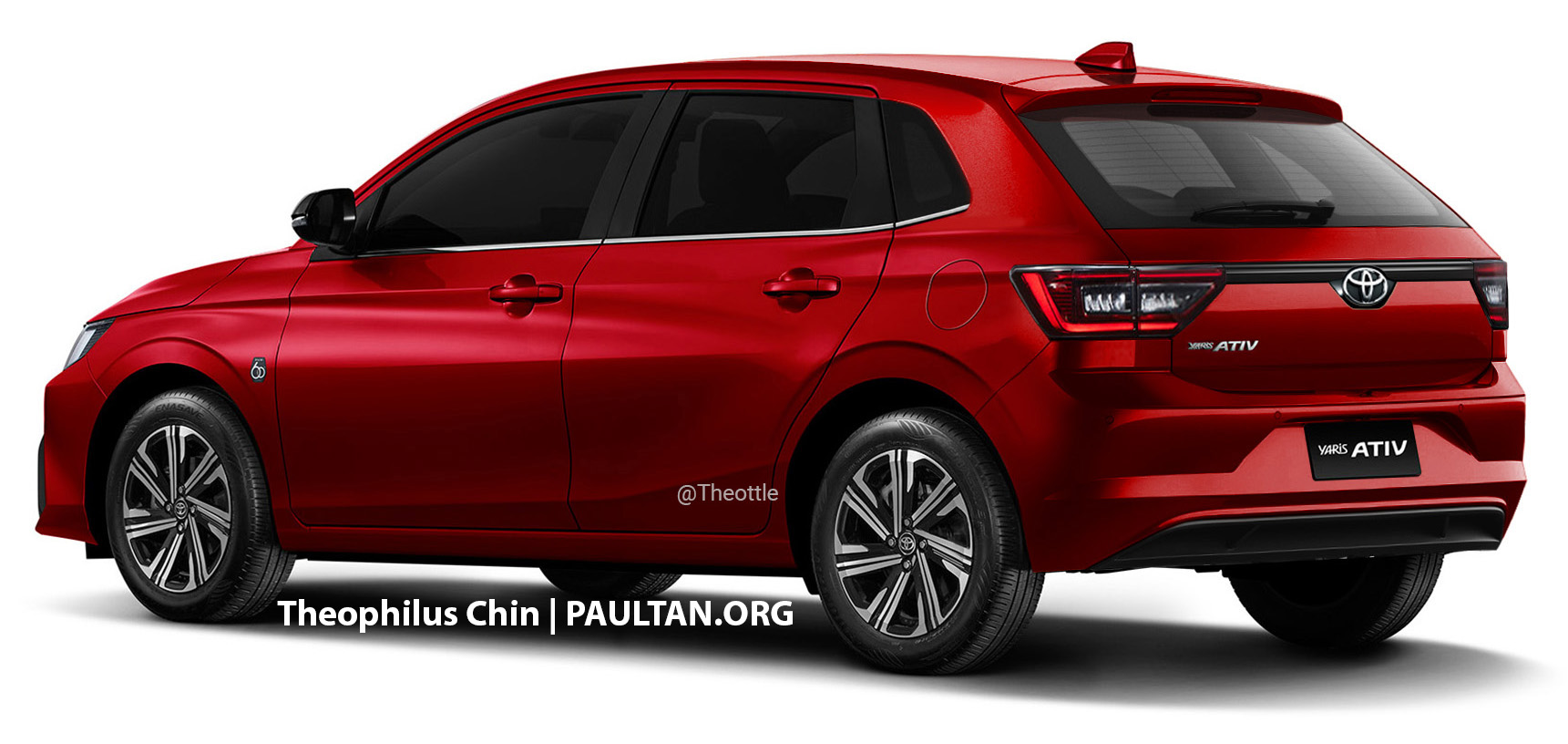 基于全新 Vios 绘制渲染图，下一代 Toyota Yaris 长这样？