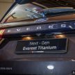全新三代 Ford Everest 本地发布！三个等级，RM264k起