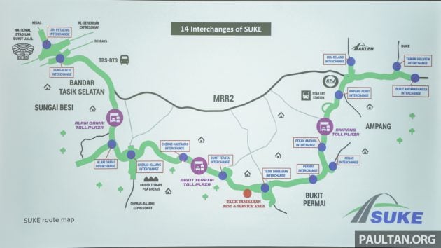 SUKE 第二期路段即将开放, 连接 Cheras 至 Sri Petaling