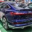 Audi e-tron Sportback 纯电动SUV登陆大马, 由第三方进口商引入销售, 综合马力最高408匹, 5.7秒破百, 售价50万