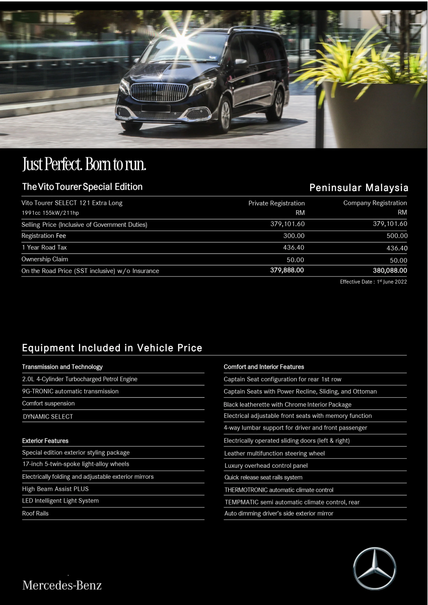 2022 Mercedes-Benz Vito Tourer 特别版开卖! 售RM380k 193099