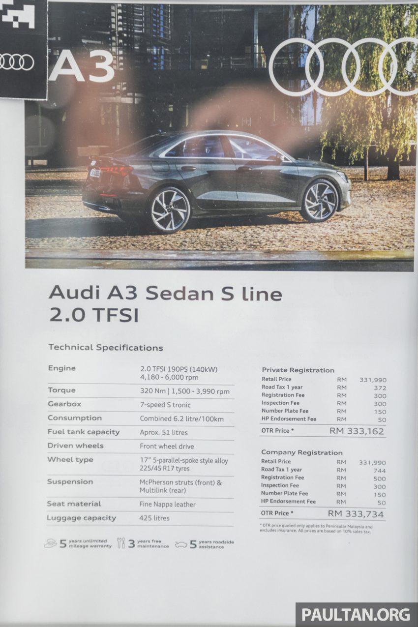 2022 Audi A3 Sedan 2.0 S line 新车实拍！售价RM332k 197923