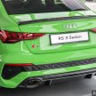 Audi RS3 Sedan 新车实拍！搭载2.5L涡轮增压引擎，400 PS马力，500Nm扭矩，3.8秒破百！售价RM650k-RM750k