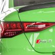 Audi RS3 Sedan 新车实拍！搭载2.5L涡轮增压引擎，400 PS马力，500Nm扭矩，3.8秒破百！售价RM650k-RM750k