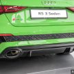Audi RS3 Sedan 新车实拍！搭载2.5L涡轮增压引擎，400 PS马力，500Nm扭矩，3.8秒破百！售价RM650k-RM750k