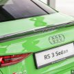 Audi RS3 Sedan 新车实拍！搭载2.5L涡轮增压引擎，400 PS马力，500Nm扭矩，3.8秒破百！售价RM650k-RM750k