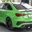 Audi RS3 Sedan 新车实拍！搭载2.5L涡轮增压引擎，400 PS马力，500Nm扭矩，3.8秒破百！售价RM650k-RM750k