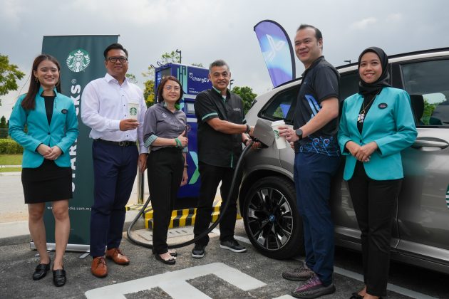 ChargEV 公布 Starbucks 门店公共充电桩收费, 60kW DC快充每分钟收费RM1.20, 11kW AC充电桩20分钟收费RM5